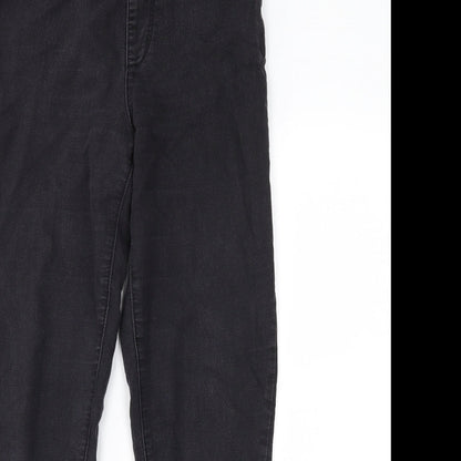 Denim & Co. Womens Black  Denim Jegging Jeans Size 12 L26 in