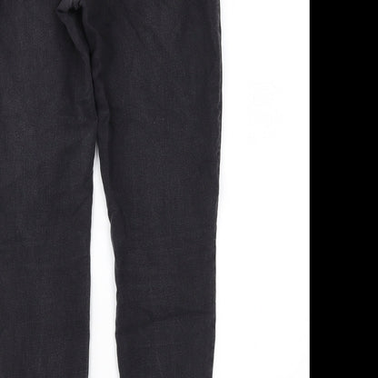 Denim & Co. Womens Black  Denim Jegging Jeans Size 12 L26 in