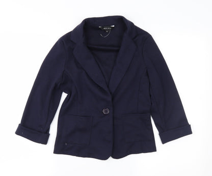 New Look Womens Blue  Jersey Jacket  Size 6