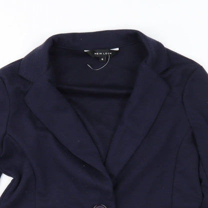 New Look Womens Blue  Jersey Jacket  Size 6