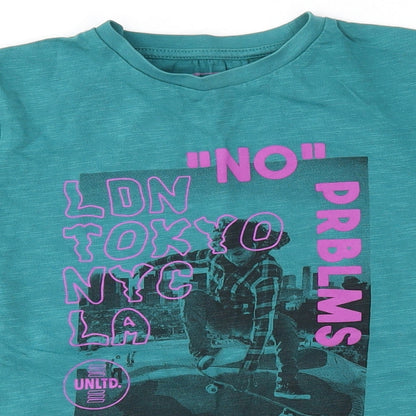 NEXT Boys Green   Basic T-Shirt Size 5 Years