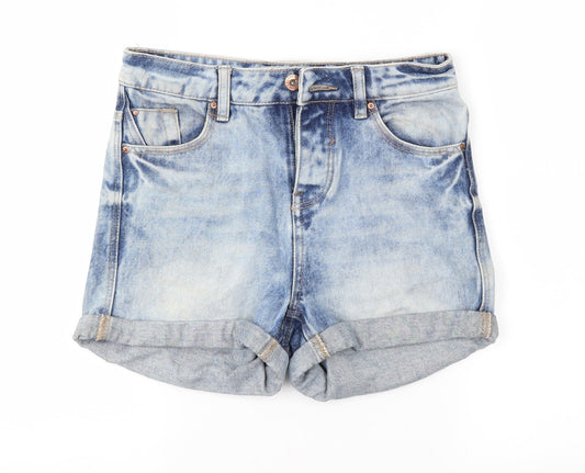 New Look Womens Blue  Denim Hot Pants Shorts Size 6
