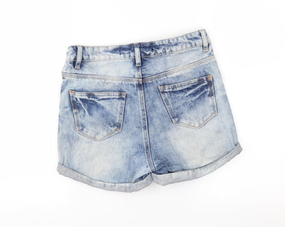 New Look Womens Blue  Denim Hot Pants Shorts Size 6