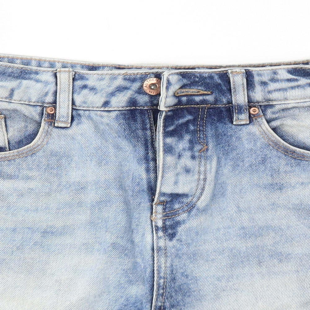 New Look Womens Blue  Denim Hot Pants Shorts Size 6
