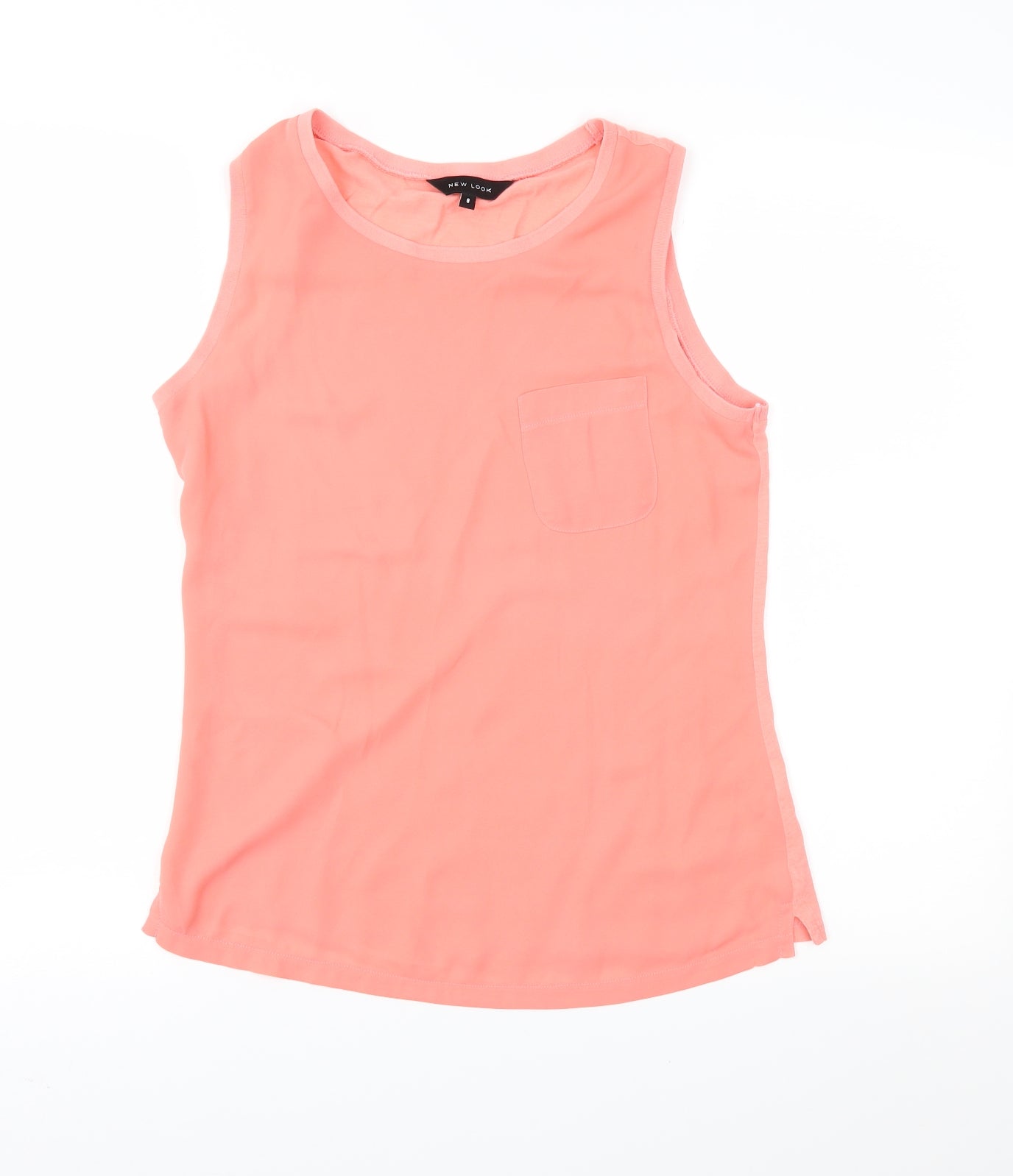 Womens UK Size 6 New Look Orange Basic Blouse