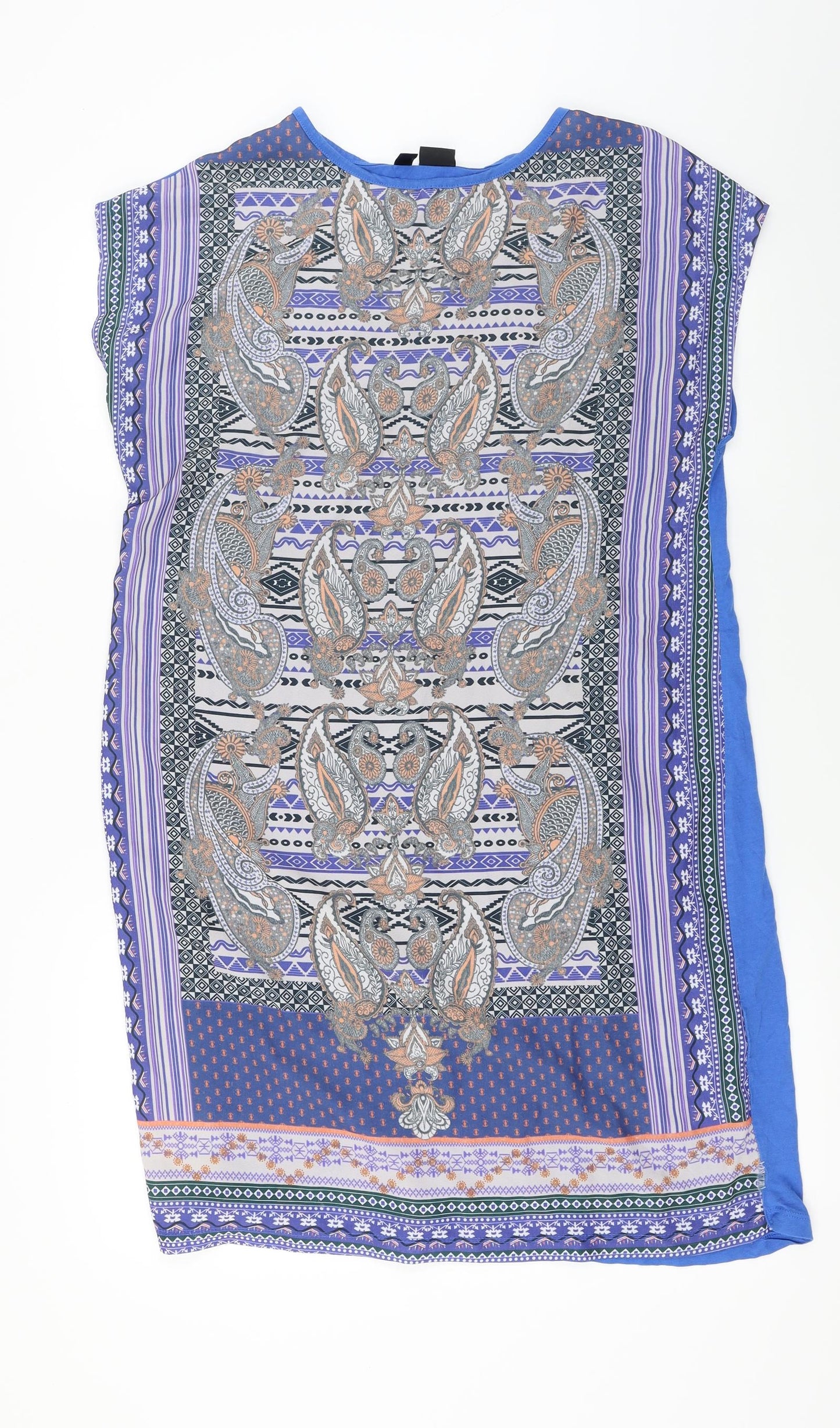 Womens UK Size M Body Flirt Blue Basic T-Shirt