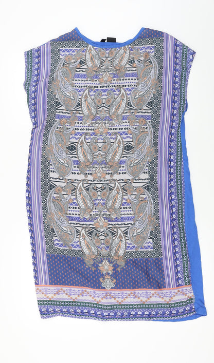 Womens UK Size M Body Flirt Blue Basic T-Shirt