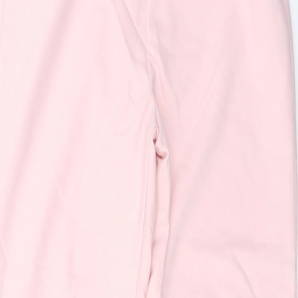 Womens UK Size 10 Stradivarius Regular Fit  Pink Trousers