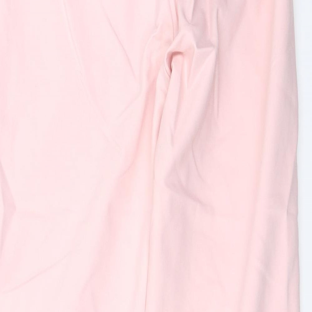 Womens UK Size 10 Stradivarius Regular Fit  Pink Trousers