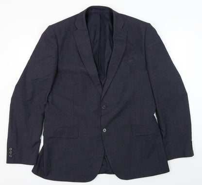 Mens UK Size 44 Debenhams Regular Blue Suit Jacket