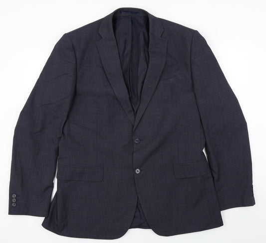 Mens UK Size 44 Debenhams Regular Blue Suit Jacket