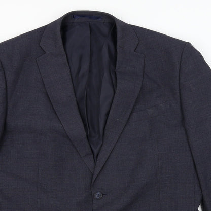 Mens UK Size 44 Debenhams Regular Blue Suit Jacket