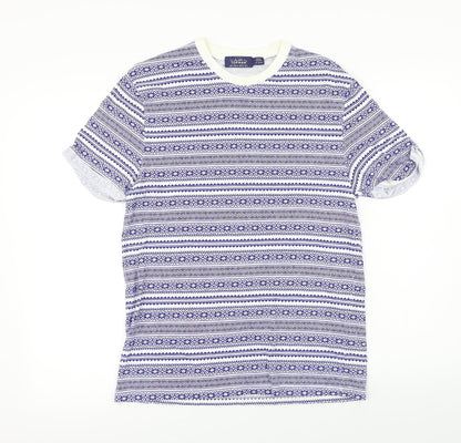 Womens UK Size S Topman Blue Basic T-Shirt