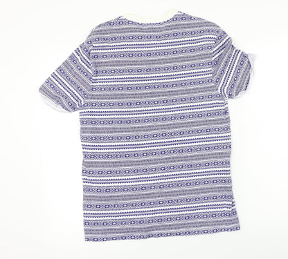 Womens UK Size S Topman Blue Basic T-Shirt