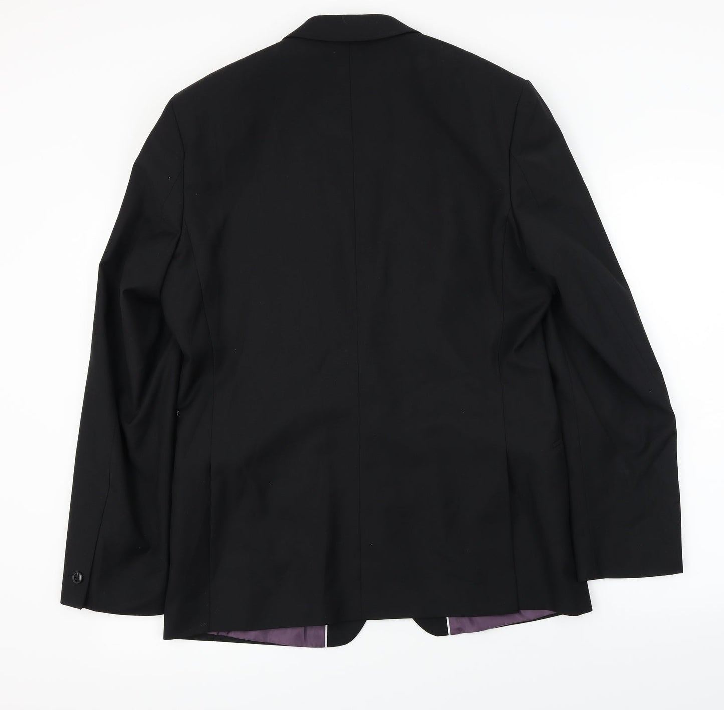 Mens UK Size 40 Red Herring Regular Black Suit Jacket