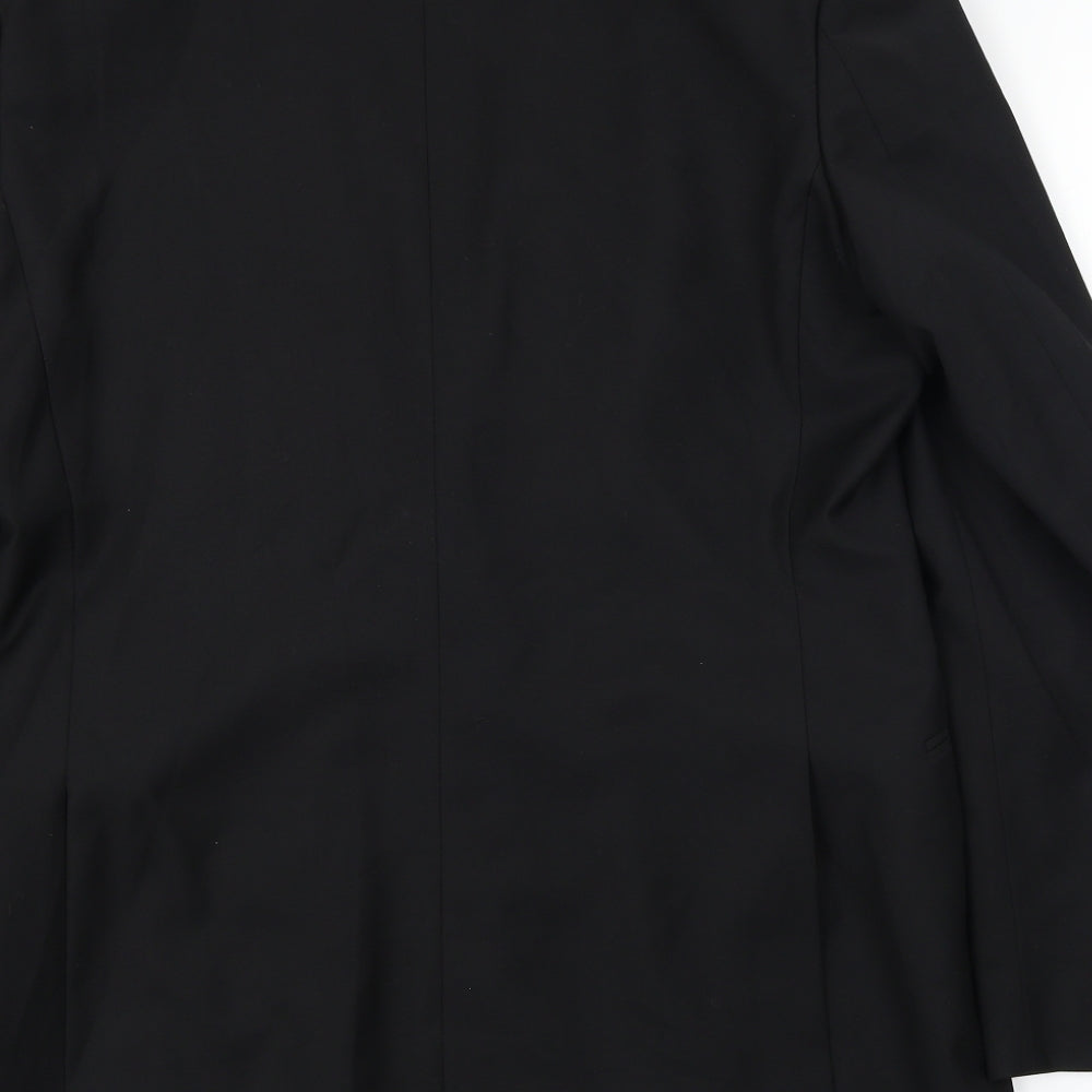 Mens UK Size 40 Red Herring Regular Black Suit Jacket
