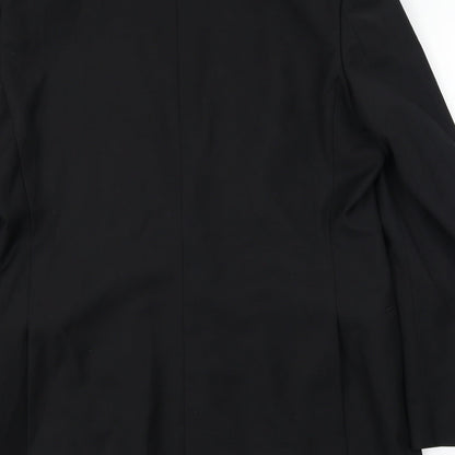 Mens UK Size 40 Red Herring Regular Black Suit Jacket