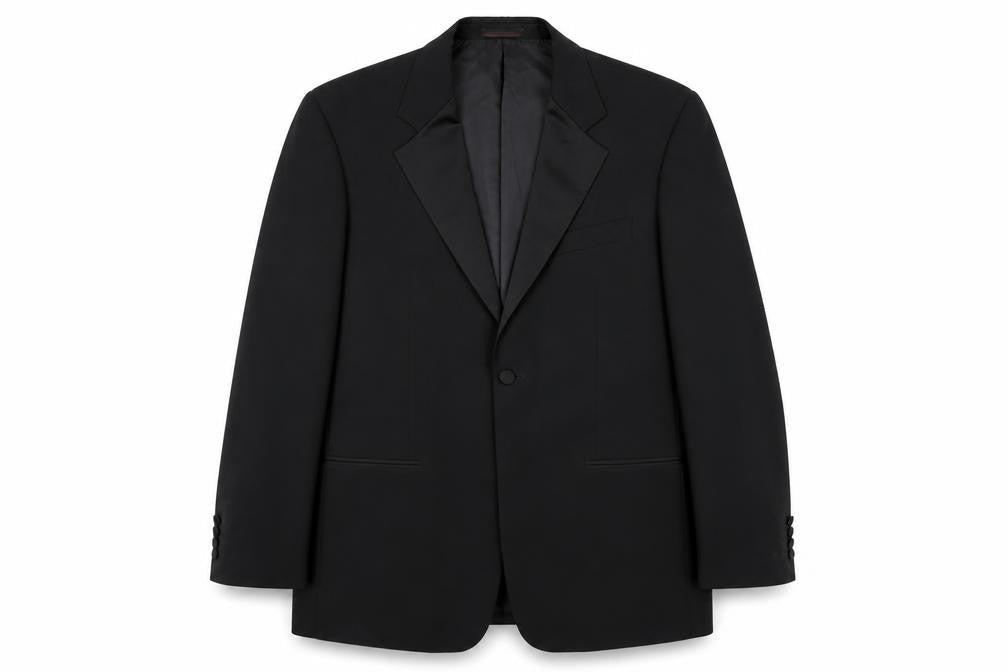 Mens UK Size L 1860 Menswear Regular Black Suit Jacket