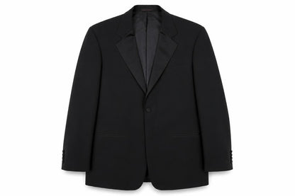 Mens UK Size L 1860 Menswear Regular Black Suit Jacket