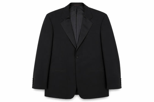 Mens UK Size L 1860 Menswear Regular Black Suit Jacket