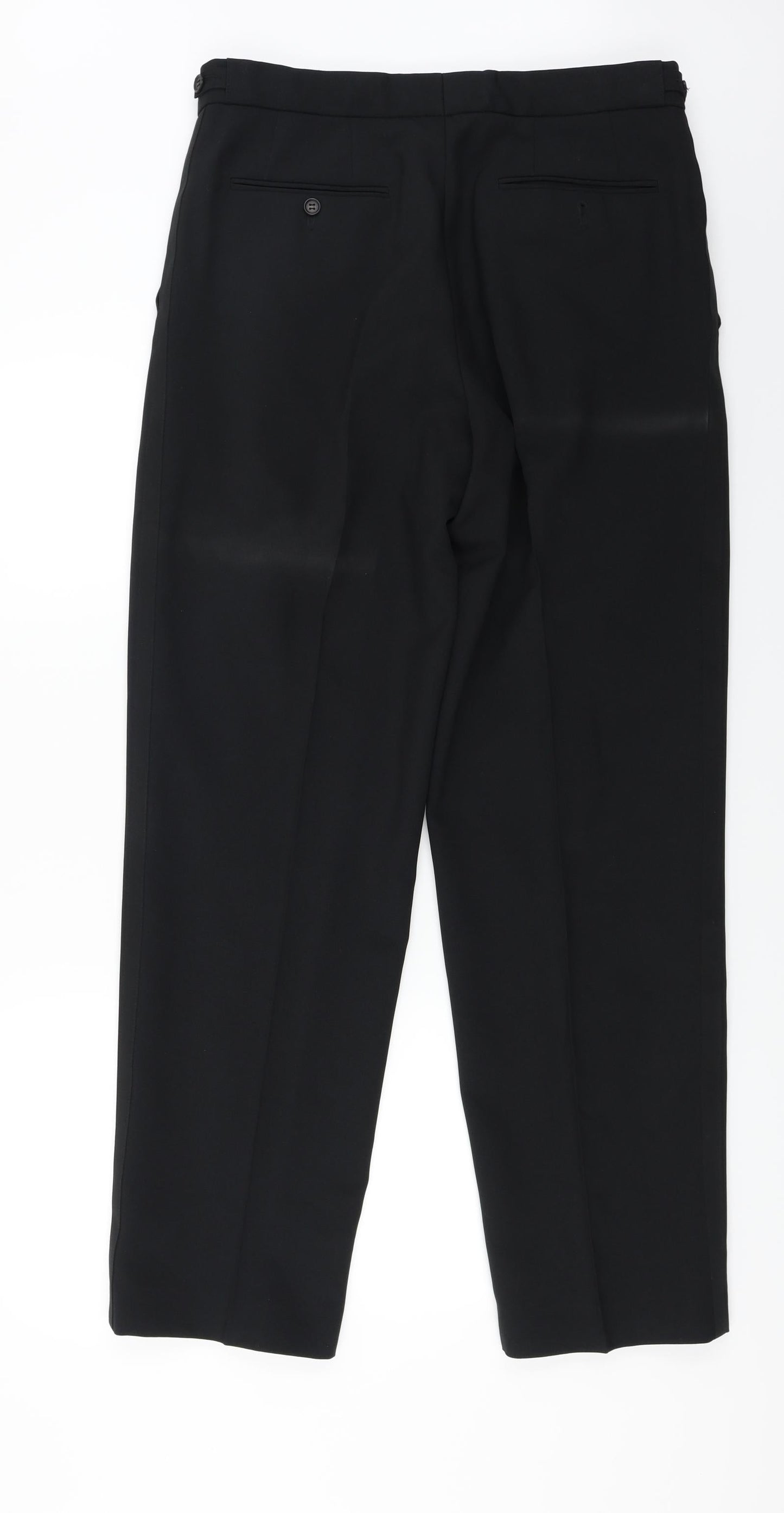 1860 Menswear  Mens Black   Trousers  Size 32 in L28 in