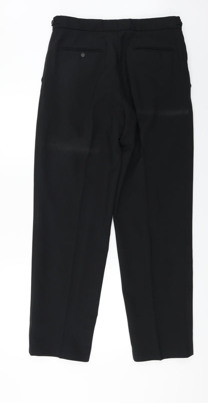 1860 Menswear  Mens Black   Trousers  Size 32 in L28 in