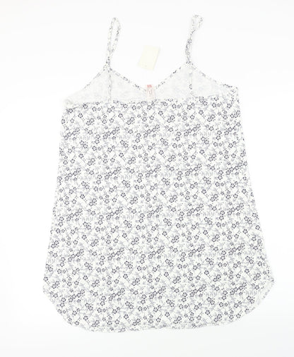 Womens UK Size 14 Preworn White Basic T-Shirt