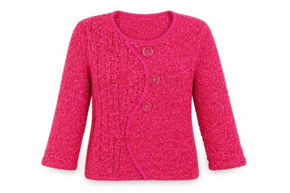 Elisabeth  Womens Pink   Cardigan Jumper Size M