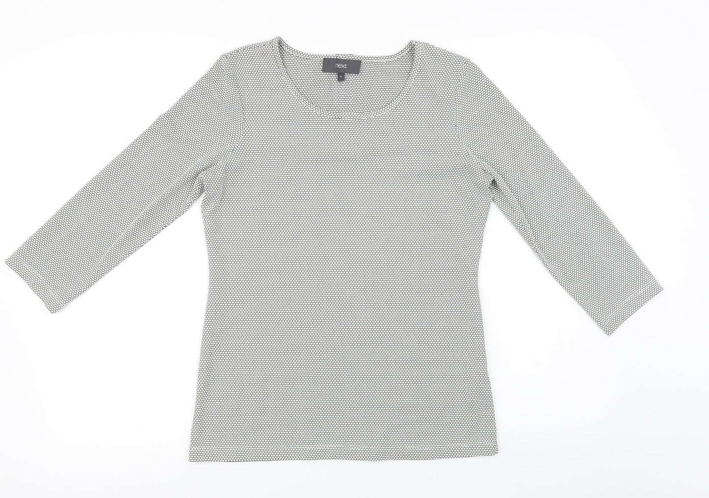 Womens UK Size 8 NEXT Grey Basic T-Shirt