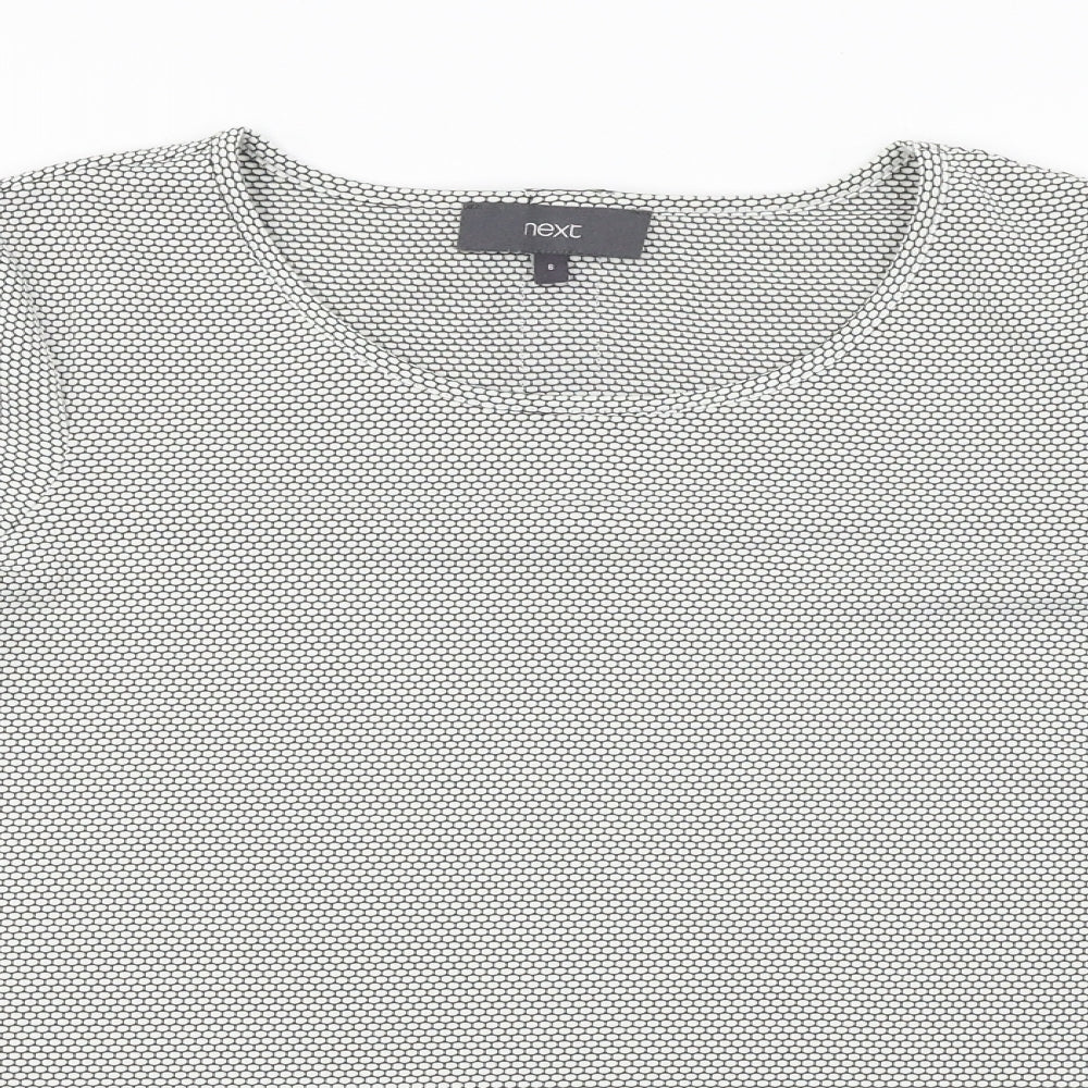 Womens UK Size 8 NEXT Grey Basic T-Shirt