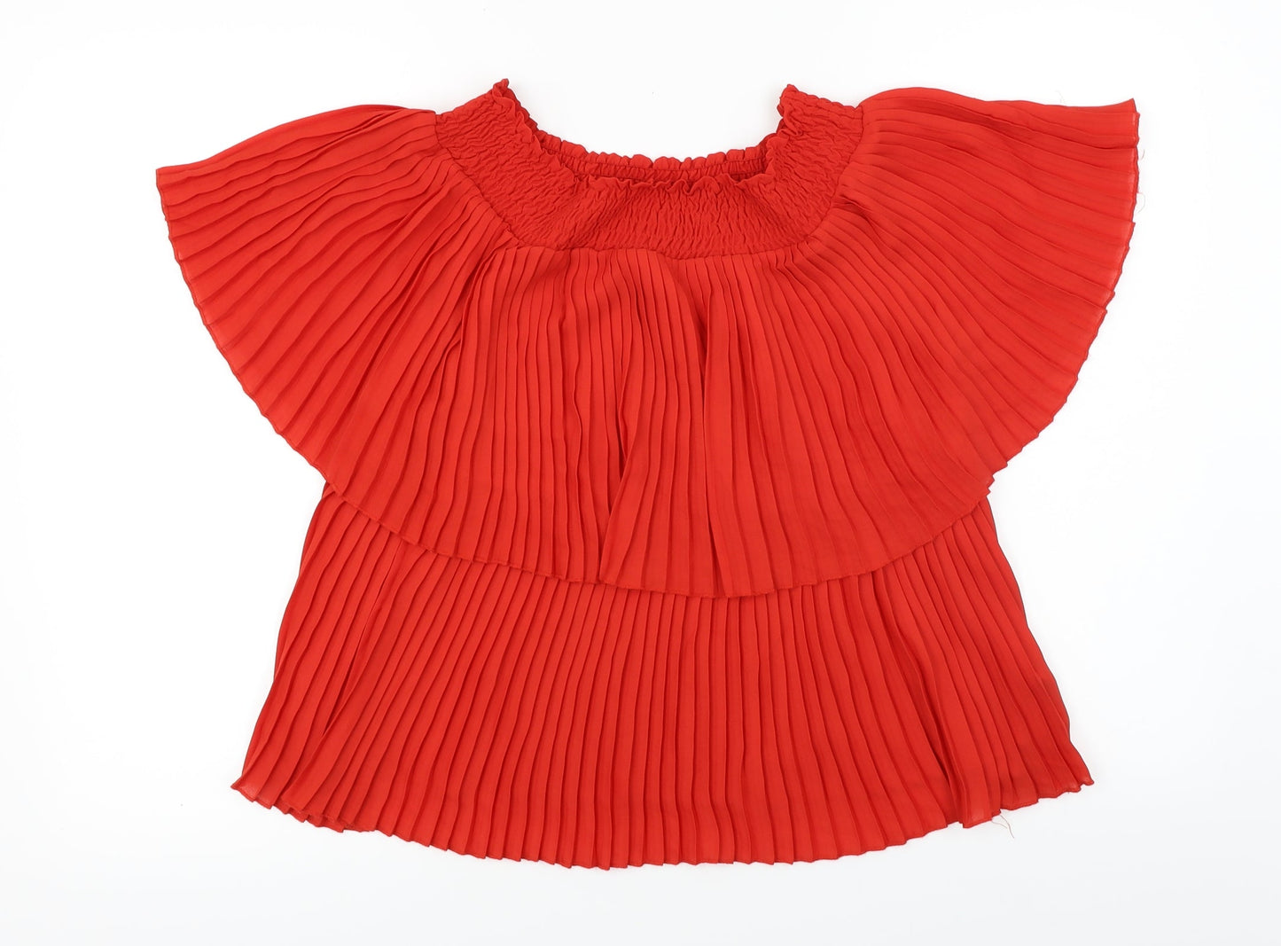 F&F Womens Red   Basic Blouse Size 10