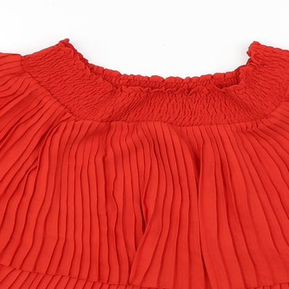 F&F Womens Red   Basic Blouse Size 10