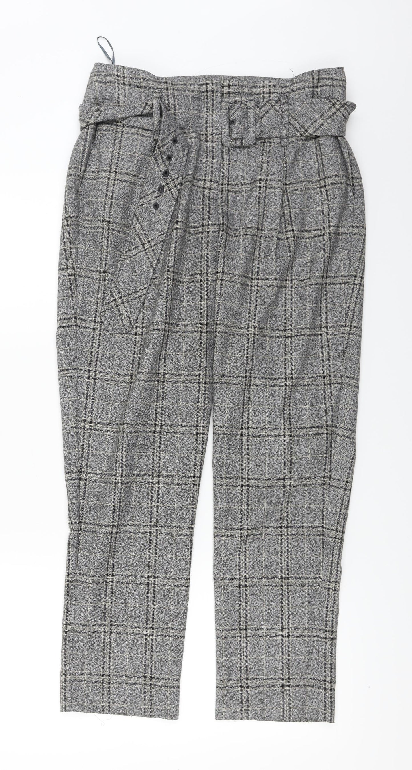 Womens UK Size 10 NEXT Regular Fit  Grey Trousers