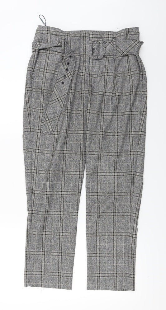 Womens UK Size 10 NEXT Regular Fit  Grey Trousers