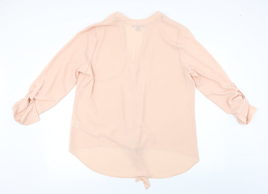 Womens UK Size 18 Atmosphere Pink Basic Button-Up