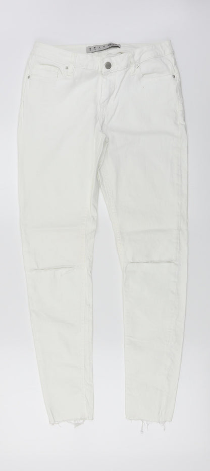 denim co Womens White   Straight Jeans Size 10 L27 in