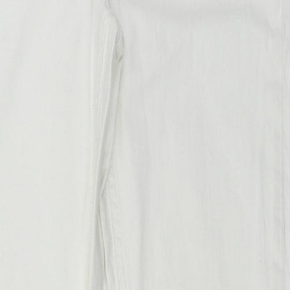 denim co Womens White   Straight Jeans Size 10 L27 in