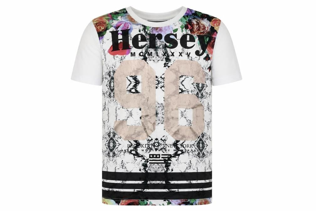 Hersey  Boys White   Basic T-Shirt Size 9-10 Years