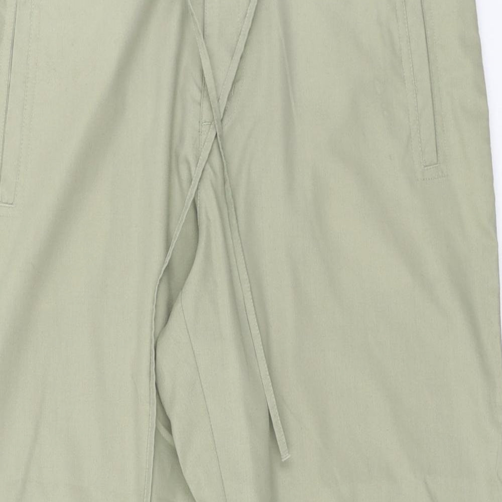 Authentic Womens Green Floral  Trousers  Size 10 L20 in