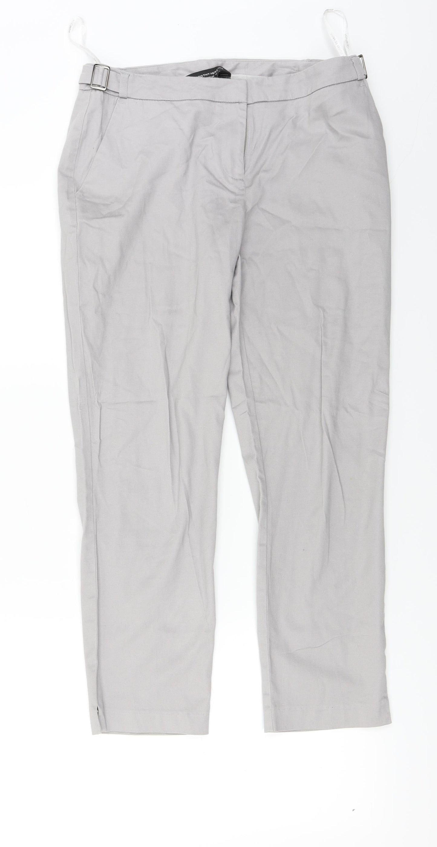 Womens UK Size 10 Dorothy Perkins Regular Fit  Grey Trousers