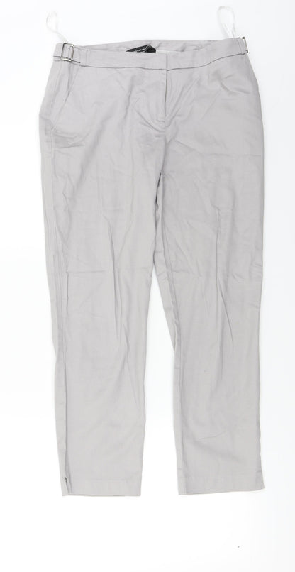 Womens UK Size 10 Dorothy Perkins Regular Fit  Grey Trousers