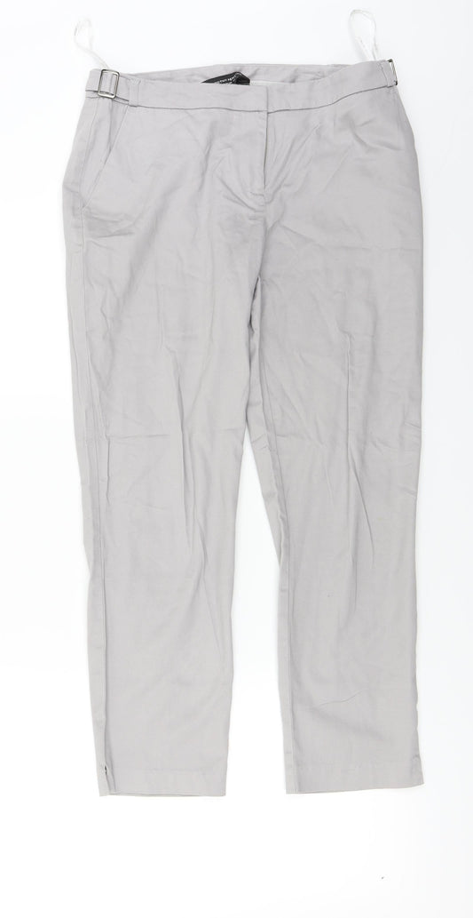 Womens UK Size 10 Dorothy Perkins Regular Fit  Grey Trousers