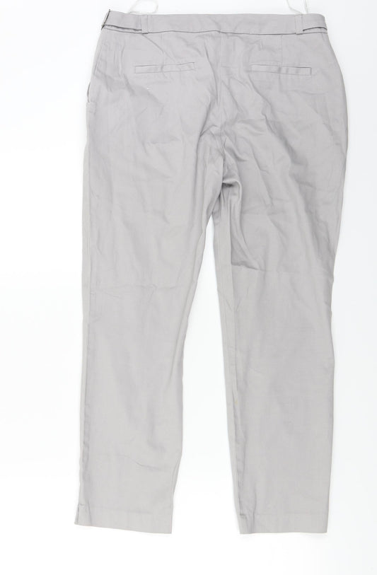 Womens UK Size 10 Dorothy Perkins Regular Fit  Grey Trousers