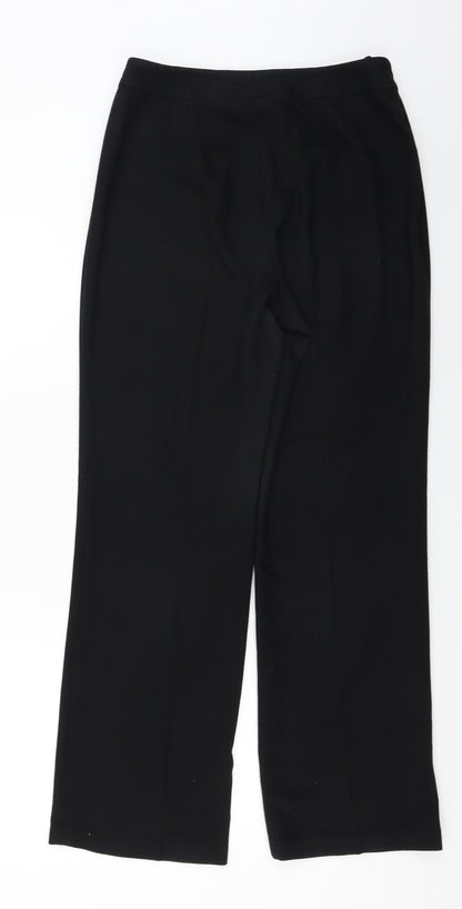 Womens UK Size 12 Warehouse Regular Fit  Black Trousers