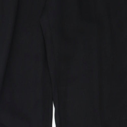 Womens UK Size 12 Warehouse Regular Fit  Black Trousers