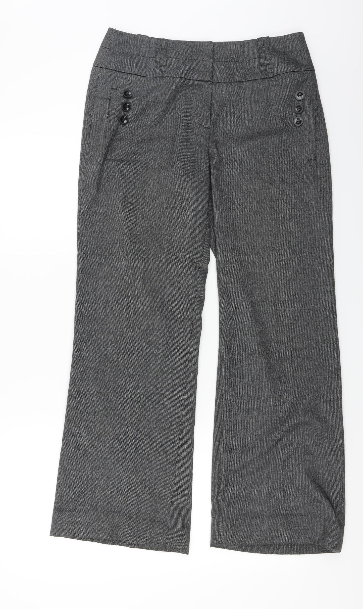 Womens UK Size 8 NEXT Regular Fit  Grey Trousers