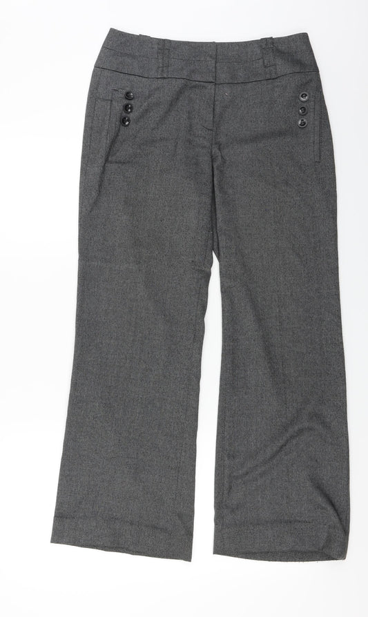 Womens UK Size 8 NEXT Regular Fit  Grey Trousers