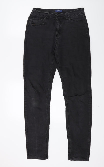 Womens UK Size 8 Charles Vogele Regular Fit Skinny Black Jeans