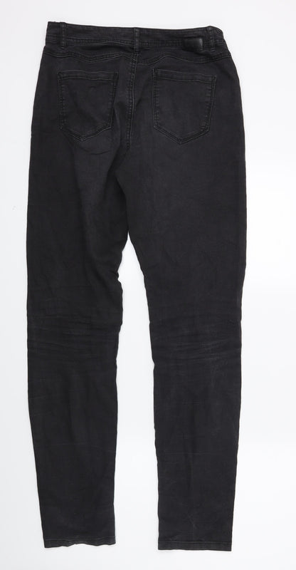 Womens UK Size 8 Charles Vogele Regular Fit Skinny Black Jeans