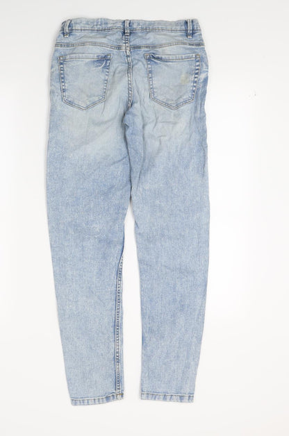 Matalan Womens Blue  Denim Cropped Jeans Size 34 in L25 in